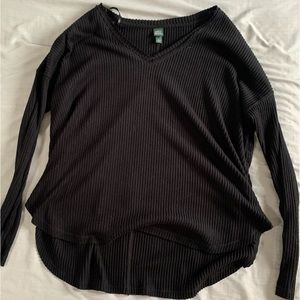 Black V-Neck Sweater